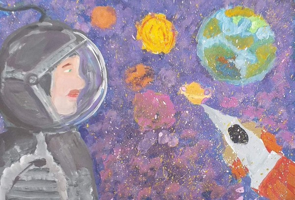 Выставка рисунков учащихся «Загадки вселенной»