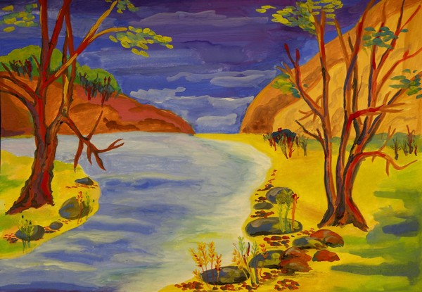 Выставка детских рисунков, посвящённая Дню коренных малочисленных народов