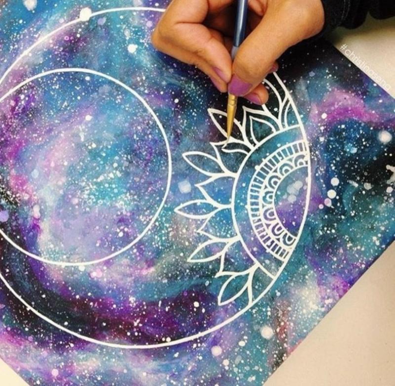 4.04 в 14.00 Мастер--класс "Космические мандалы", смешанная техника. 4 апреля 2026 г.