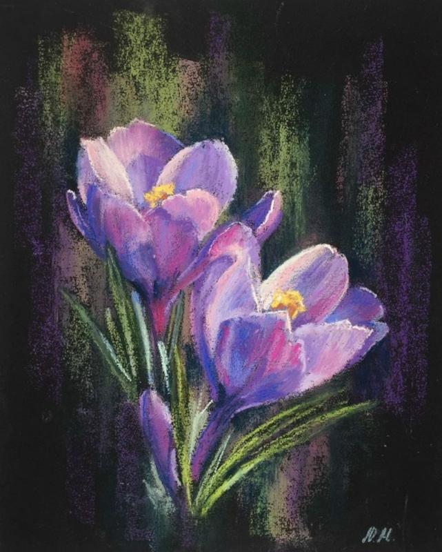 4.04 в 16.00 Мастер-класс "Подснежники", пастель. 4 апреля 2026 г.