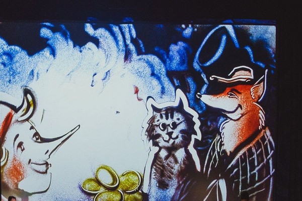 Сказка с органом и песочной анимацией. Приключения Буратино или Золотой ключик