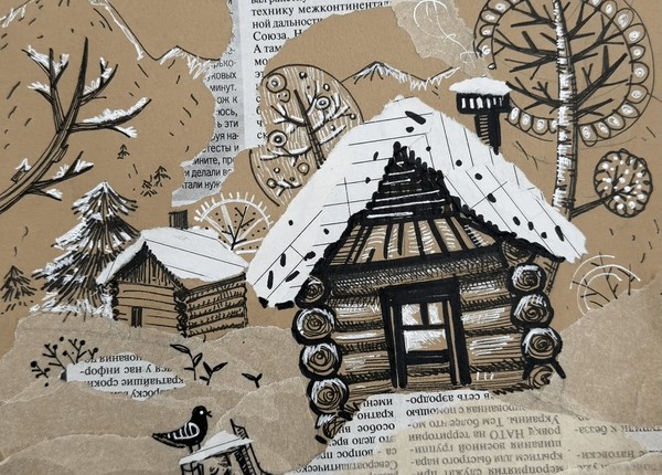 Мастер-класс «Коллаж. Воспоминания о зиме»