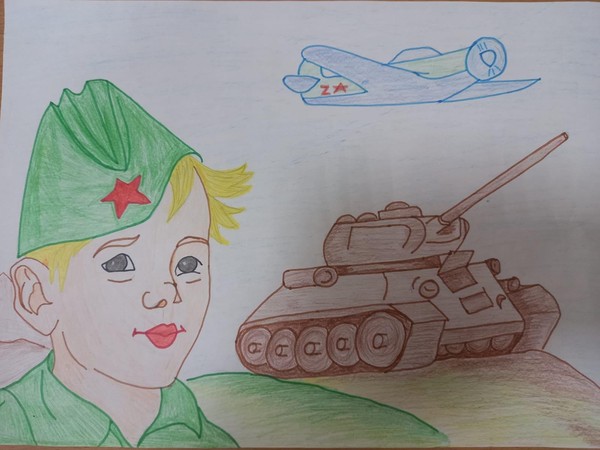 Городской конкурс детского рисунка «Слава воину-победителю»