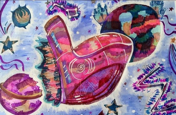 Выставка работ «Космолёт»