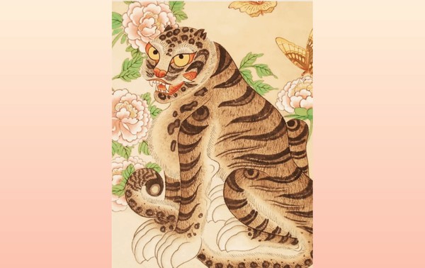 Мастер-класс по созданию открытки с изображением тигра