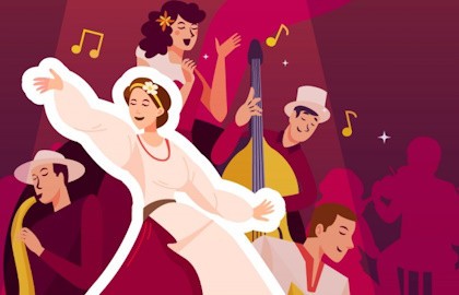 Закулисье филармонии. Губернаторский театр танца «Сибирский калейдоскоп»