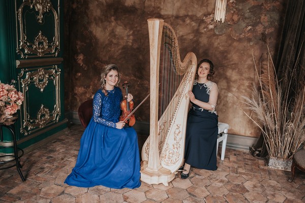 Мелодии свечей. Арфа и скрипка