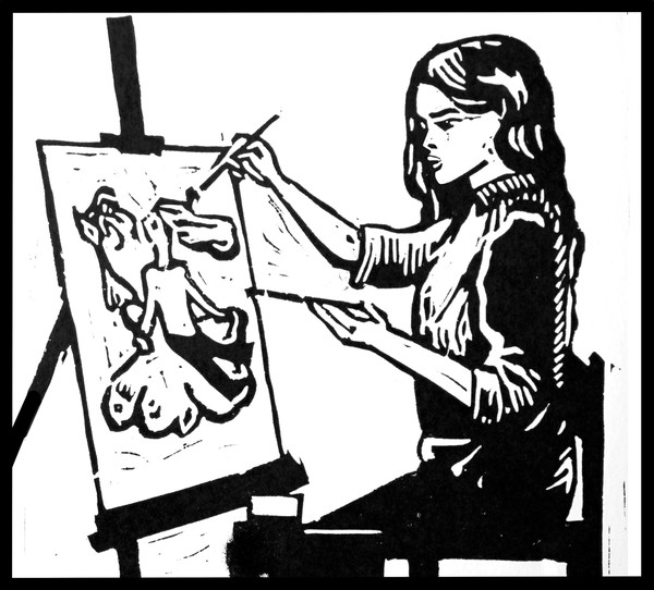 Выставка графики «В школьных мастерских»