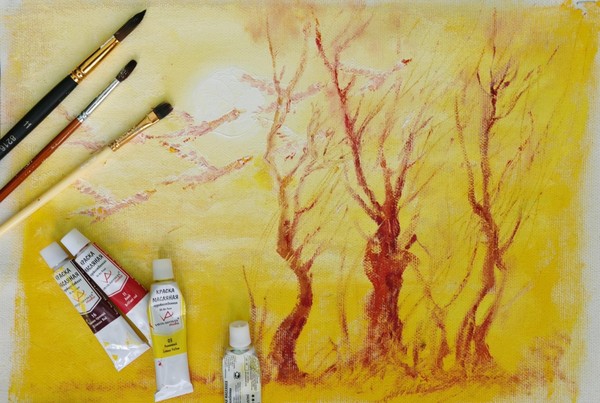 Мастер-класс «Весенний пейзаж»