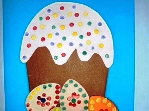 Мастер – класс по аппликации «Пасхальный кулич»