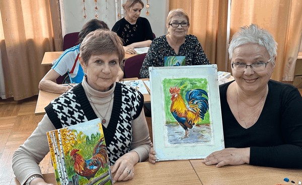 Занятие по ДПИ для пенсионеров в рамках проекта «Жизнелюб»