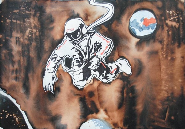 Школьная выставка, посвященная Дню космонавтики