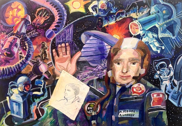 Выставка работ учащихся ДХШ, посвященная Дню космонавтики «Космос и Я»