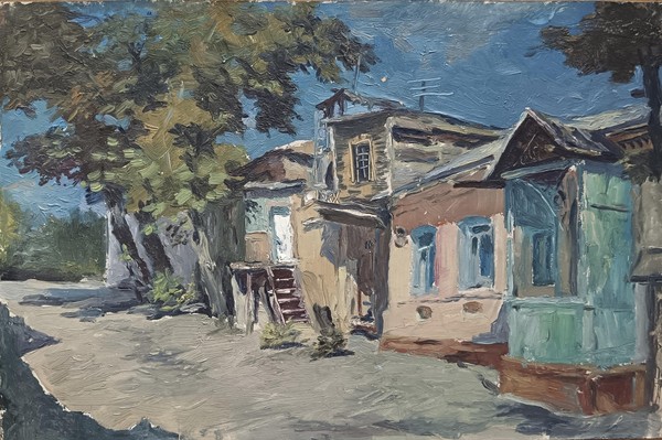 Выставка художественных работ Ягданова Ягдана Завлуновича «Край родной»