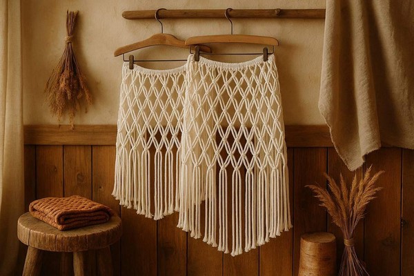 Мастер-класс «Юбка-накидка в технике макраме»