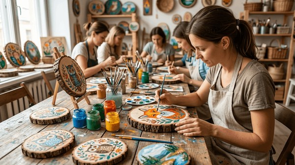 Мастер-класс «Рисование на деревянных спилах»