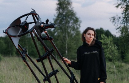 Оркестр «Интерстеллар» в обсерватории, наблюдения в крупный телескоп