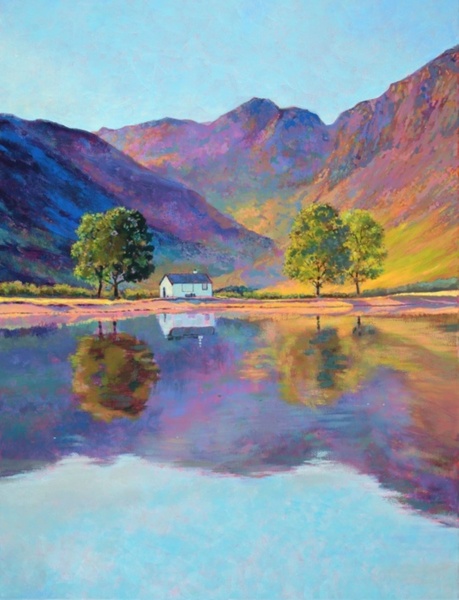 1.05 в 15.00 Мастер-класс "Дом в горах", масло/акрил.