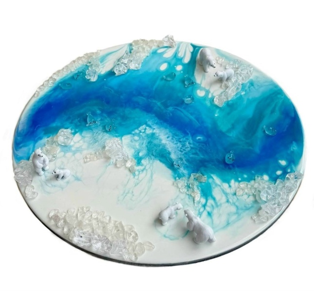 Мастер-класс по эпоксидной смоле "Льдина".