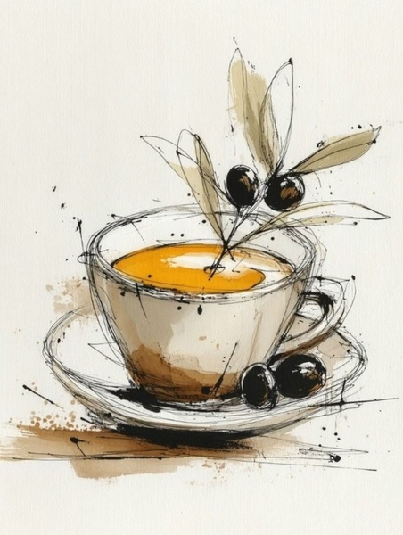 10.05 в 17.00 Мастер-класс "Чашка кофе", акварельный скетчинг.