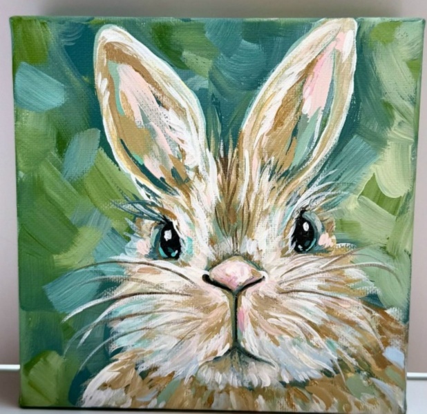 11.05 в 16.00 Мастер-класс для детей "Заяц", акрил.