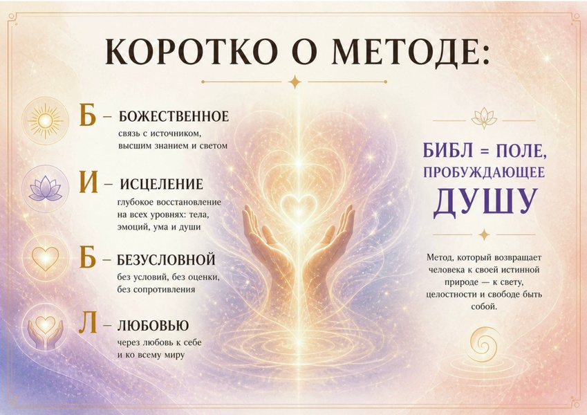 БИБЛ — новая философия исцеления.