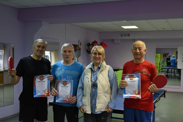 Турнир по настольному теннису «Игра мудрых»