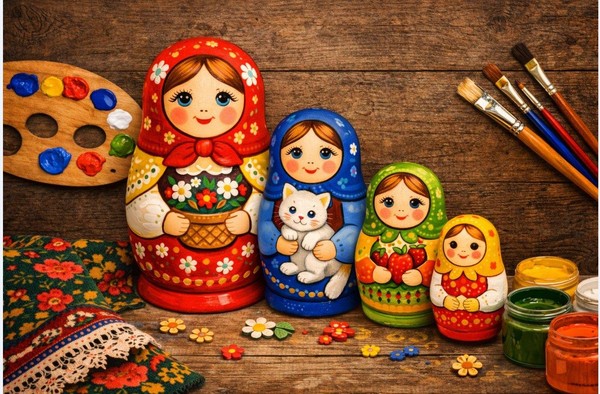 Мастер-класс «Традиционная роспись: создаем свою матрешку в русском стиле»