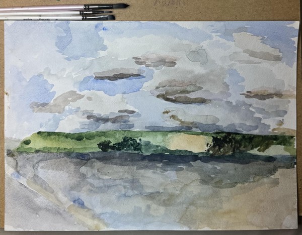 Мастер-класс «Акварельный пейзаж: просторы Волги»