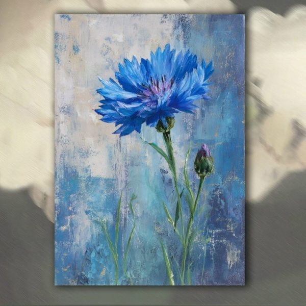 12.05 в 18.30 Мастер-класс "Василёк", масло/акрил или свободная тема.