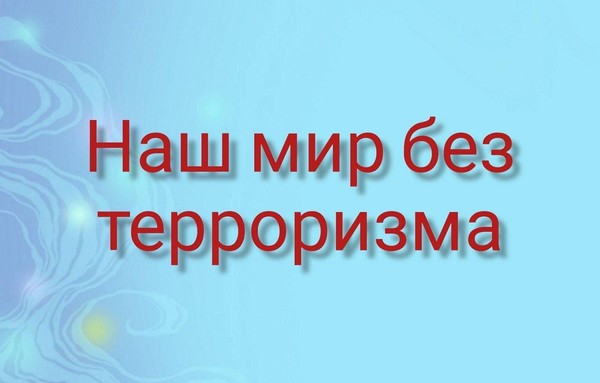 Профилактическая беседа «Наш мир без террора»