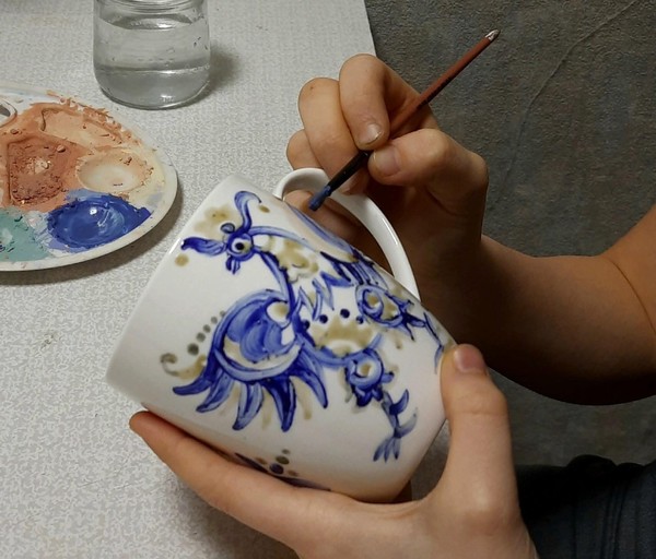 Мастер-класс по изучению гжельской росписи