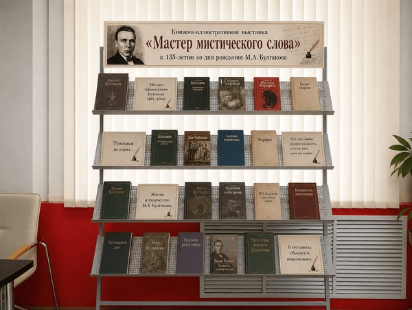 Выставка «Мастер мистического слова» к 135-летию со дня рождения М.А. Булгакова