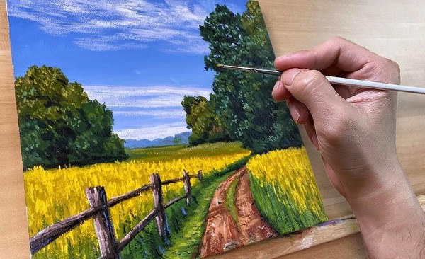 Мастер-класс «Времена года: летний пейзаж»