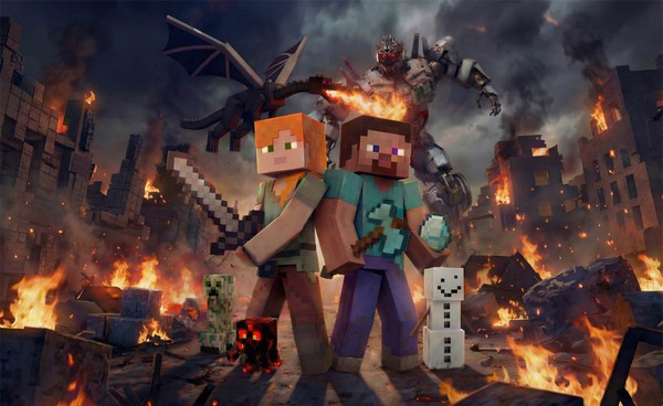 Майнкрафты против Мегатрона