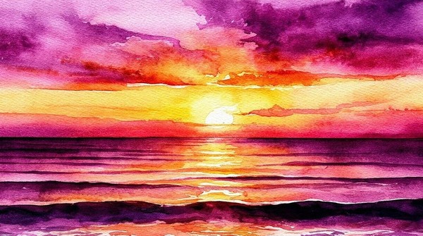 Мастер-класс «Закат над морем»