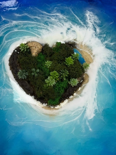 2.05 в 16.00 Мастер-класс по эпоксидной смоле "Остров".