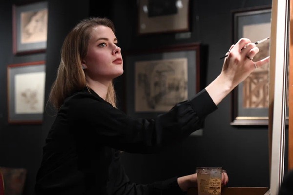 Пейзаж в технике многослойной акварельной живописи