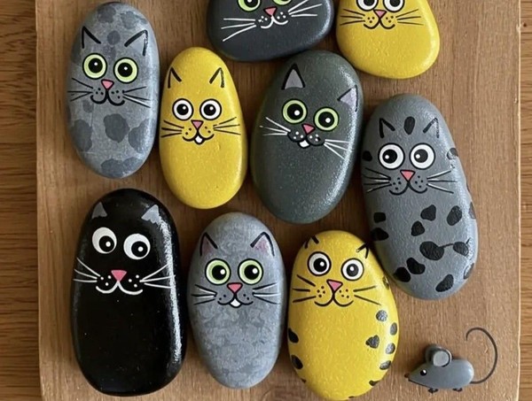 Мастер-класс «Котики. Роспись гальки»
