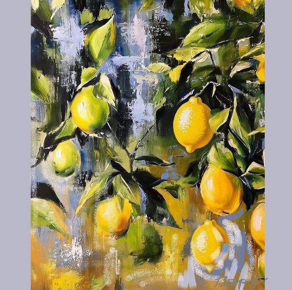 Семинар-практикум по акриловой живописи «Лимоны»