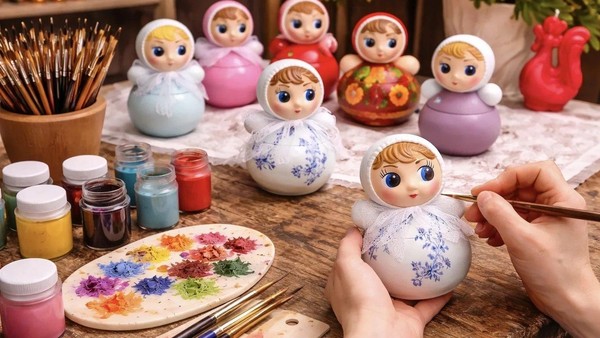 Мастер-класс «Роспись неваляшки»