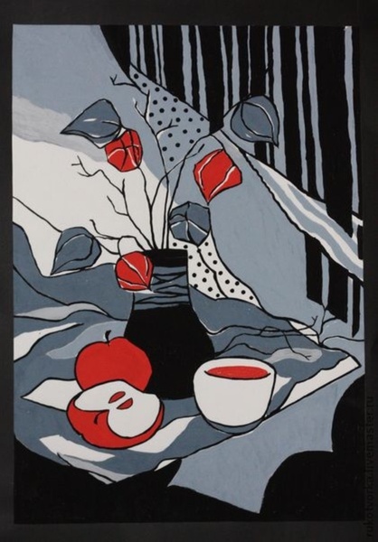 23.05 в 14.00 Мастер-класс для детей "Стилизованный натюрморт", смешанная техника.