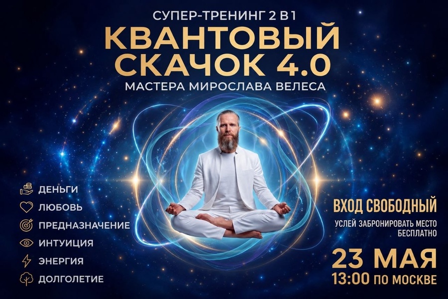 Сатсанг-тренинг  "КВАНТОВЫЙ СКАЧОК 4.0"