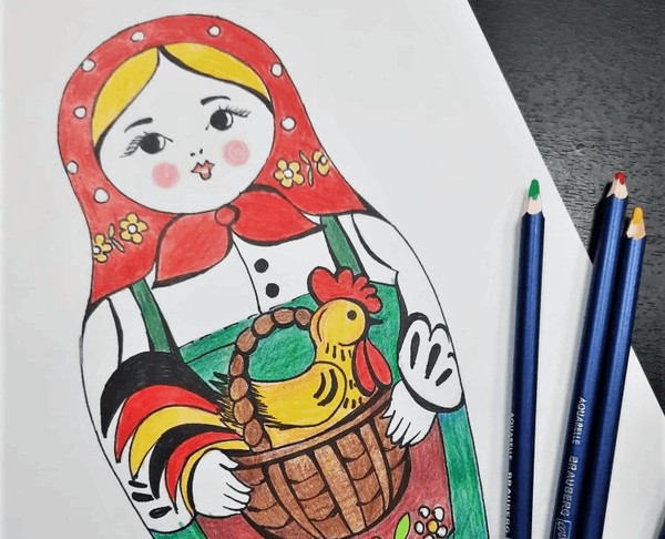 Мастер-класс «Русская матрешка. Скетч»