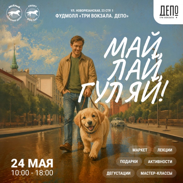Май, лай, гуляй! Весёлый собачий день