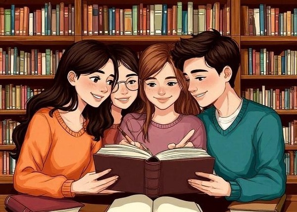Выставка-обзор «Библиотека, книга, читатель – вместе добрые друзья»