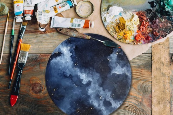 Интерактивное занятие «Живопись маслом. Ночное небо»