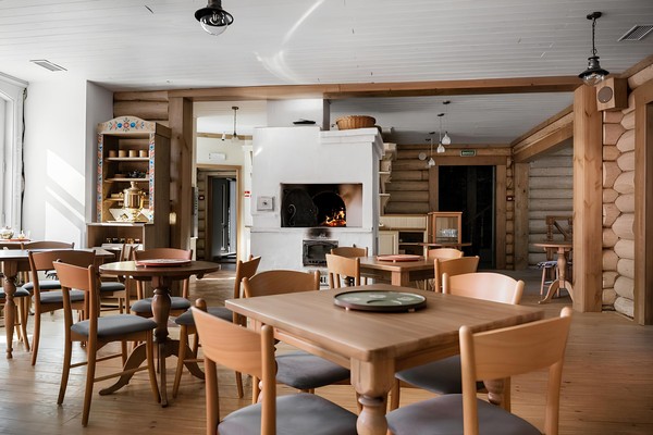 Печём калачи в русской печи