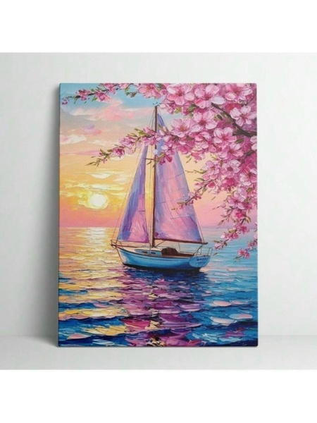 30.05 в 14.00 Мастер-класс для детей "Парусник", акрил.