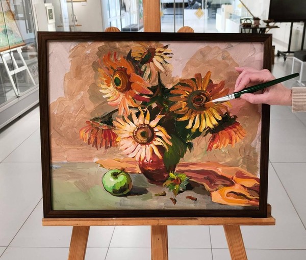 Музейное занятие в выставочном пространстве «Натюрморт с цветами»